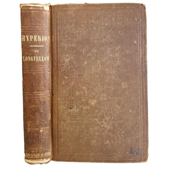 Hyperion Longfellow 4th Edition 1847 HC Victorian Romance Literature E44 - Picture 2 of 4